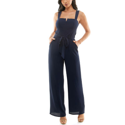Premier Amour Sleeveless Jumpsuit, Color: Navy - JCPenney