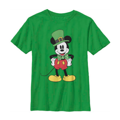 Disney Collection Little & Big Kid Boys Crew Neck Short Sleeve Regular Fit Mickey and Friends Mickey Mouse Graphic T-Shirt