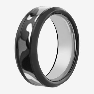 Camo 8MM Tungsten Wedding Band