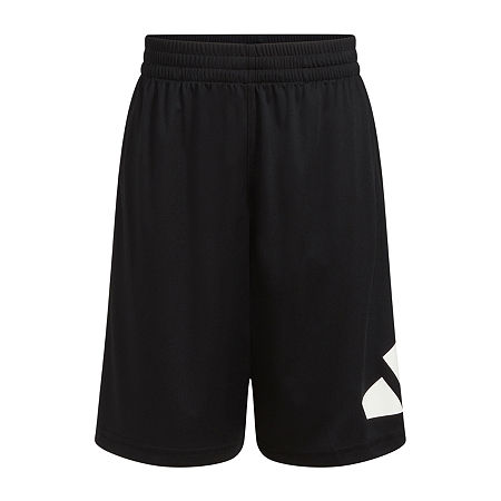 adidas Big Boys Aeroready Performance Knit Pull-On Short, Medium (10-12), Black