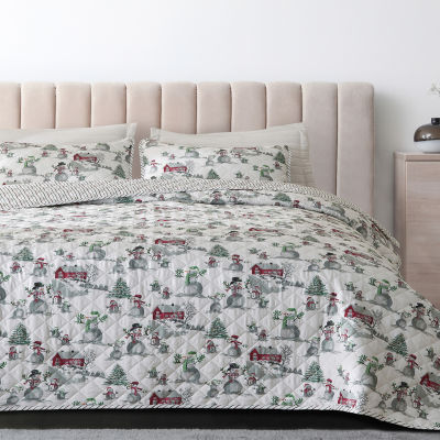 Linery Winter Wonderland Reversible Quilt Set