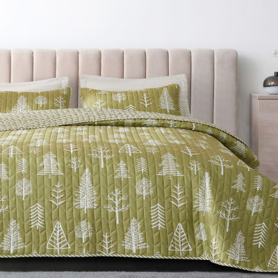 Linery Lodge Forest Reversible Quilt Set