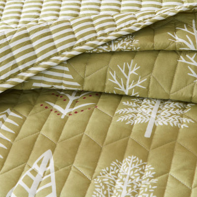 Linery Lodge Forest Reversible Quilt Set