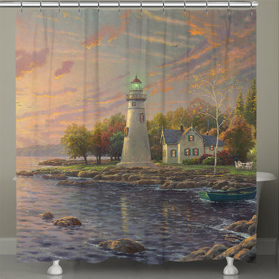 Thomas Kinkade Serenity Cove Shower Curtain