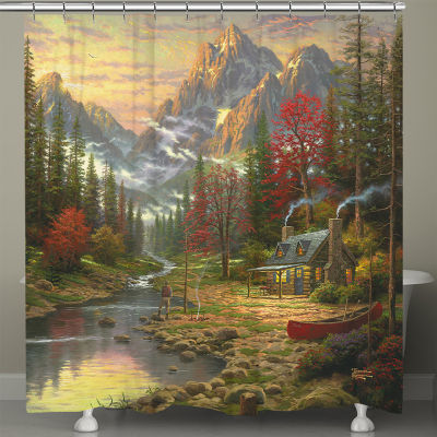 Thomas Kinkade The Good Life Shower Curtain