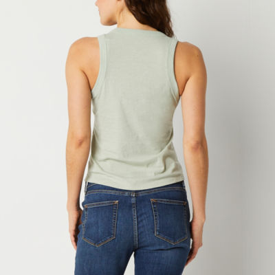 a.n.a Womens Tall U Neck Sleeveless Tank Top