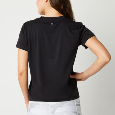 Xersion Womens Soft Crew Neck Short Sleeve T-Shirt Tall