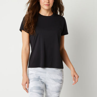 Xersion Womens Soft Crew Neck Short Sleeve T-Shirt Tall