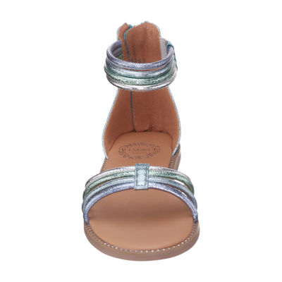 I. Miller Little & Big  Girls Jordana Ankle Strap Flat Sandals