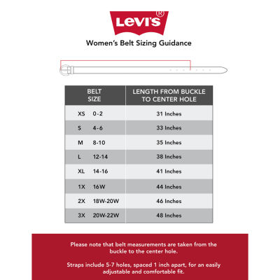 Levi's 30mm O Ring Faux Wrap Womens Belt