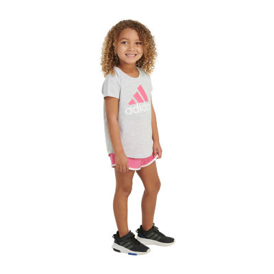 adidas Little Girls 2-pc. Short Set