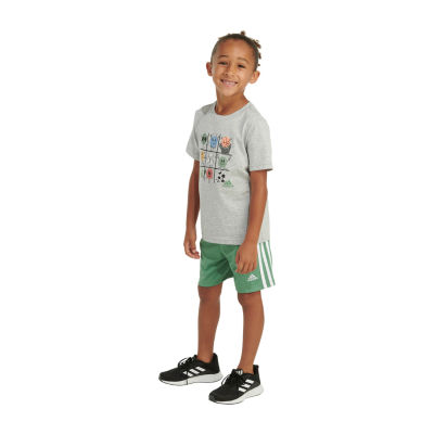 adidas Little Boys 2-pc. Short Set