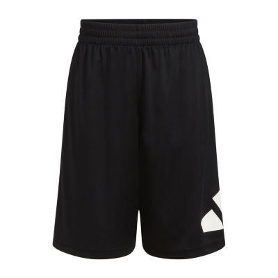 Kids' Adidas Elastic Waistband Three Stripe Shorts XLarge Black