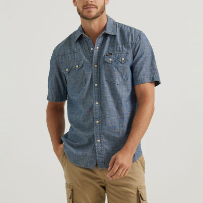 Wrangler Mens Short Sleeve Western Shirt