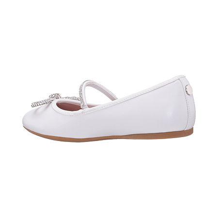 I. Miller Little & Big Girls Jaritza Ballet Flats, 6 Medium, White