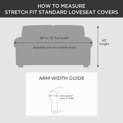 Sure Fit Cedar Stretch Loveseat Slipcover