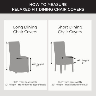 Sure Fit Cove 2pk Dining Chair Slipcovers