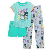 Girls 4-10 Hello Kitty Button-Up Pajama Set