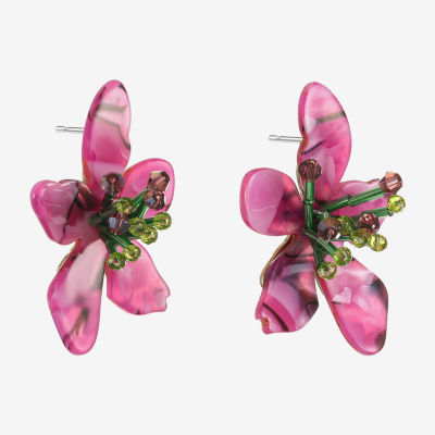 Bijoux Bar Flower Drop Earrings