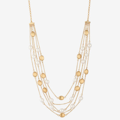 Monet Jewelry Gold Tone Gold Tone 17 Inch Strand Necklace