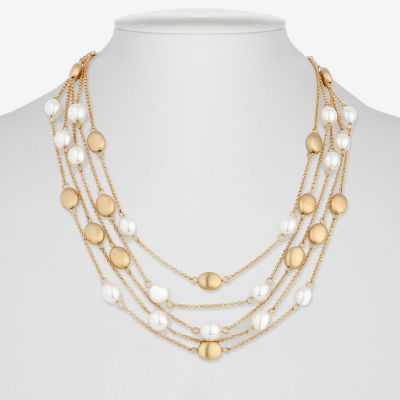Monet Jewelry Gold Tone Gold Tone 17 Inch Strand Necklace