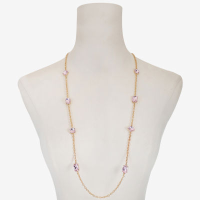 Monet Jewelry Womens Glass 32 Inch Strand Necklace
