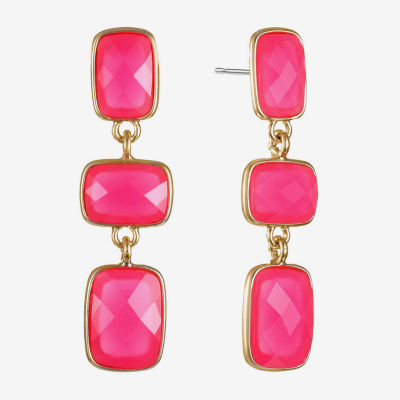 Liz Claiborne Rectangular Drop Earrings
