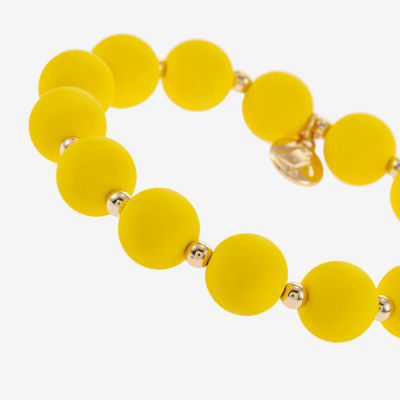 Liz Claiborne Matte Womens Round Stretch Bracelet