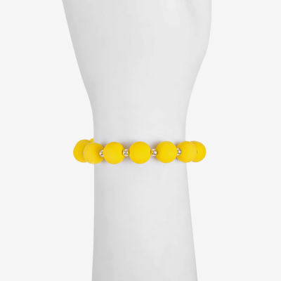 Liz Claiborne Matte Womens Round Stretch Bracelet