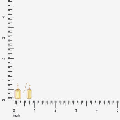 Liz Claiborne Womens Rectangular Drop Earrings