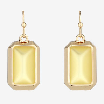 Liz Claiborne Womens Rectangular Drop Earrings