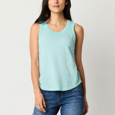 a.n.a Womens U Neck Sleeveless Tank Top