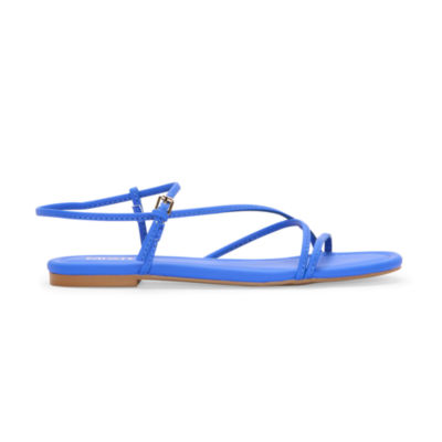 Mixit Womens Skinny Strap Ankle Strap Flat Sandals