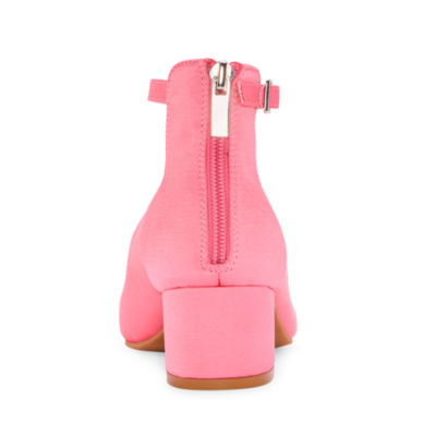 Christie & Jill Layla Little & Big Kid Girls Round Closed Toe Block Heel Pumps