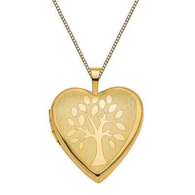Womens 14K Gold Heart Locket Necklace JCPenney