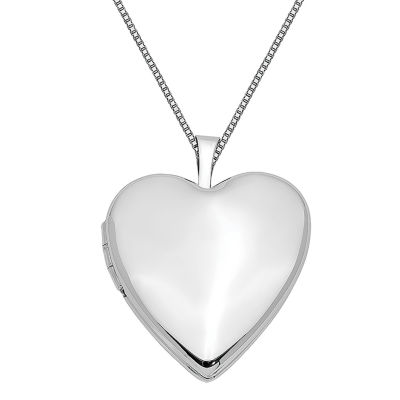 Womens 14K Gold Heart Locket Necklace