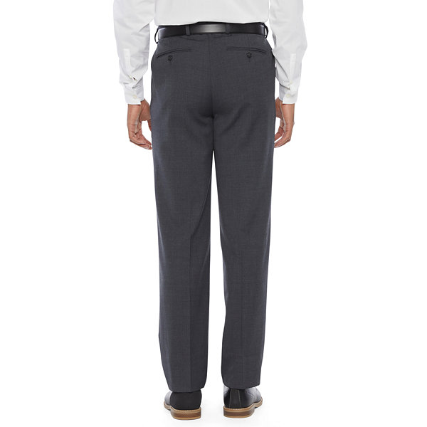 Stafford Super Mens Stretch Classic Fit Pleated Suit Pants