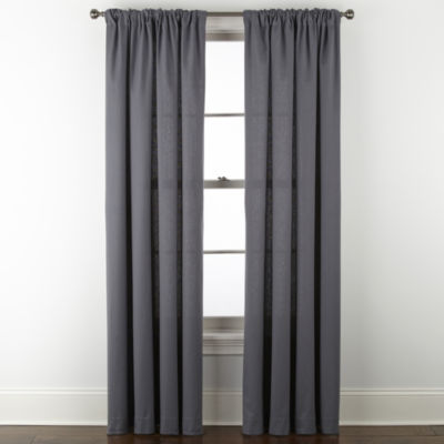 Linden Street Naturals 3-Ways To Hang Rod Pocket Back Tab Light-Filtering Single Curtain Panel