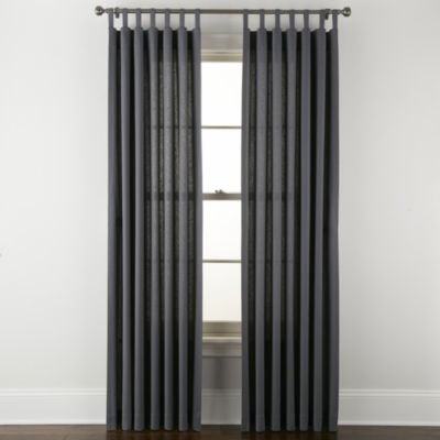 Linden Street Naturals 3-Ways To Hang Rod Pocket Back Tab Light-Filtering Single Curtain Panel