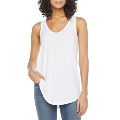 a.n.a Womens V Neck Sleeveless Tank Top