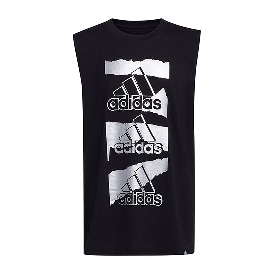 adidas Big Boys Crew Neck Sleeveless Muscle T-Shirt