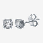 Ever Star 1/5 CT. T.W. Lab Grown White Diamond Sterling Silver 5.3mm Stud Earrings