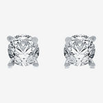 5/8 CT. T.W. Genuine White Diamond 10K White Gold 4.3mm Stud Earrings