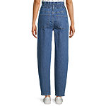 a.n.a Womens High Rise Loose Fit Paperbag Waist Jeans