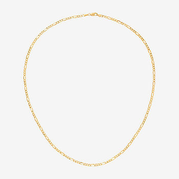 14K Gold 18 Inch Solid Figaro Chain Necklace - JCPenney