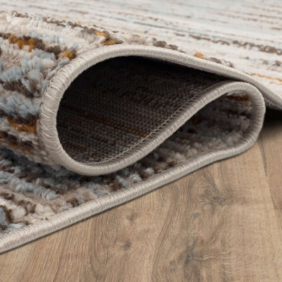 Mohawk Home Furie Stripe Machine Woven Indoor Rectangular Accent Rug