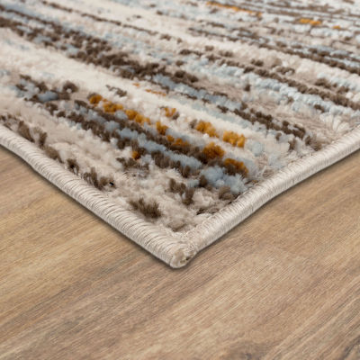 Mohawk Home Furie Stripe Machine Woven Indoor Rectangular Accent Rug