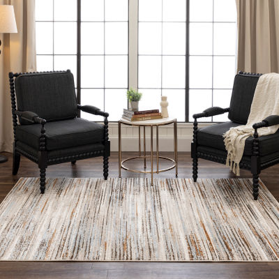 Mohawk Home Furie Stripe Machine Woven Indoor Rectangular Area Rug