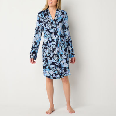 Liz Claiborne Cool and Calm Womens Long Sleeve Knee Length Robe