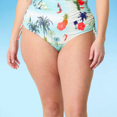 Outdoor Oasis Womens Hipster Bikini Swimsuit Bottom Plus